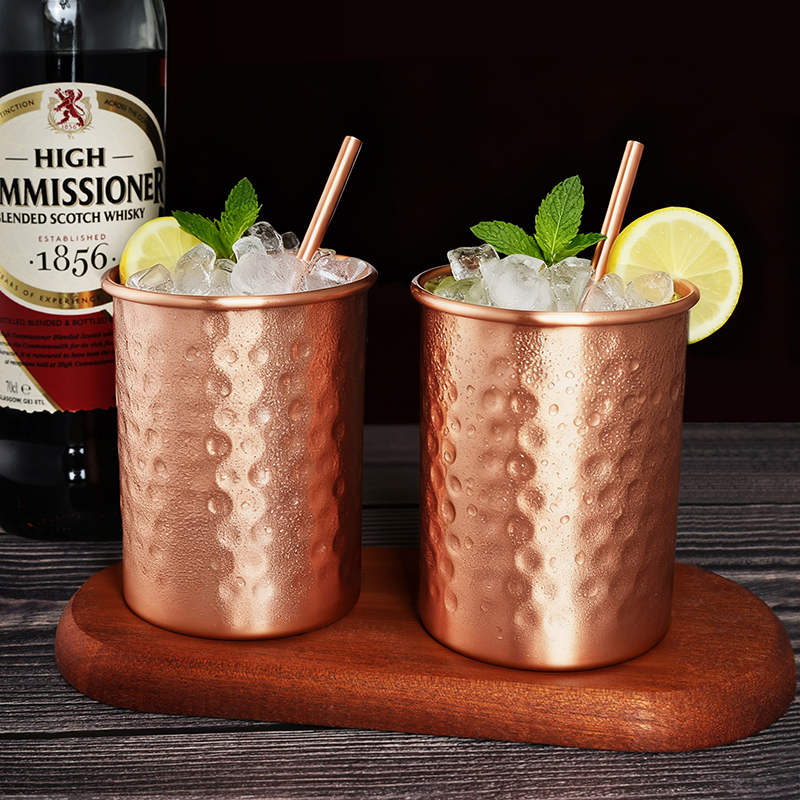 Copper Cocktail Mug - 100% 400ml Copper Moscow Mule Mug