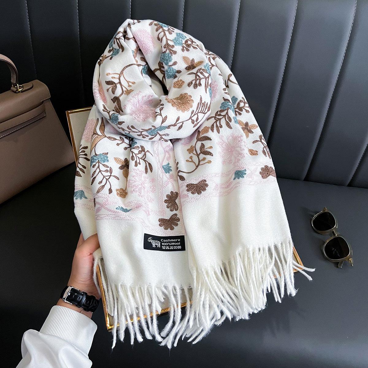 Cashmere Throw Blanket - New Winter Warm Cashmere Scarf for