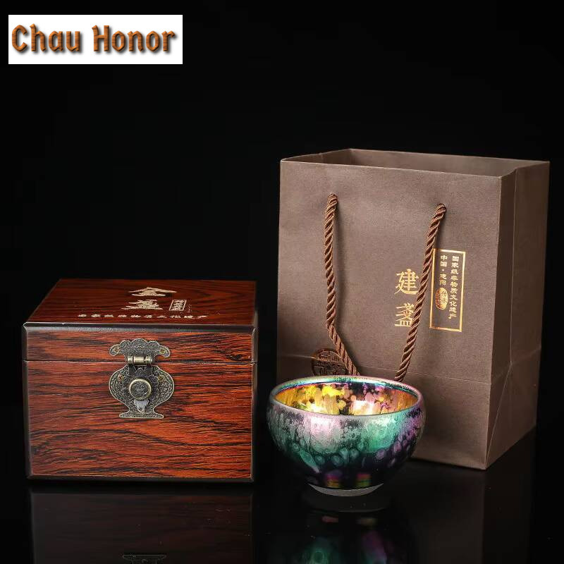 Handmade Ceramic Mug - Boutique Colorful Jianzhan Kiln Change Tasting