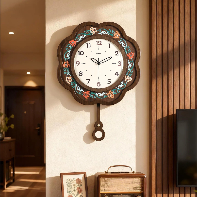 Luxury Lifestyle Aesthetic - Chinese Style Vintage Wall Clocks Luxury