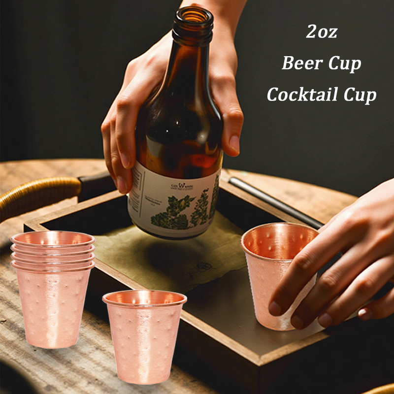 Copper Cocktail Mug - Set of 4/6 Copper Plating Beer