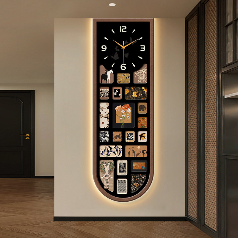 Luxury Lifestyle Aesthetic - Vertical Security Wall Clock Unique Japanese