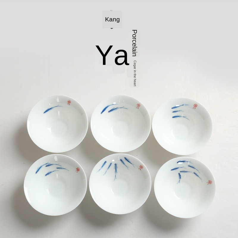 Handmade Ceramic Mug - Teacup Ceramic Kung Fu Teacup Hand-Painted