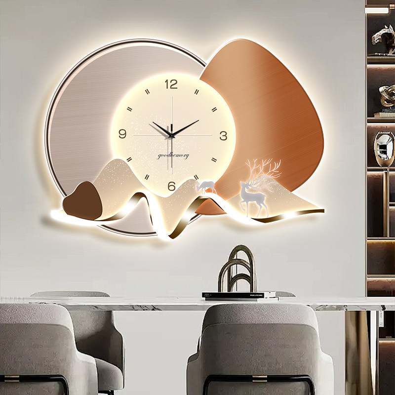 Luxury Lifestyle Aesthetic - Chinese Style Vintage Wall Watch Living