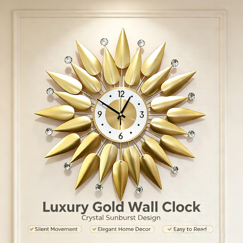 Luxury Wall Clock Metal Wall C - Luxury Lifestyle Gifts review and price