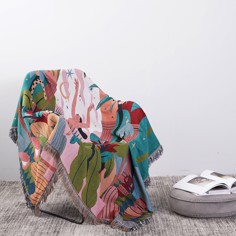 Bohemian Jungle Goddess Jacqua - Cashmere Throw Blanket review and price
