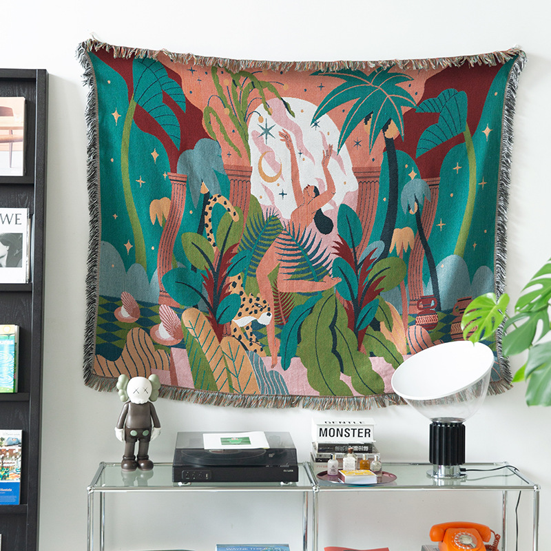 Bohemian Jungle Goddess Jacqua - Cashmere Throw Blanket review and price