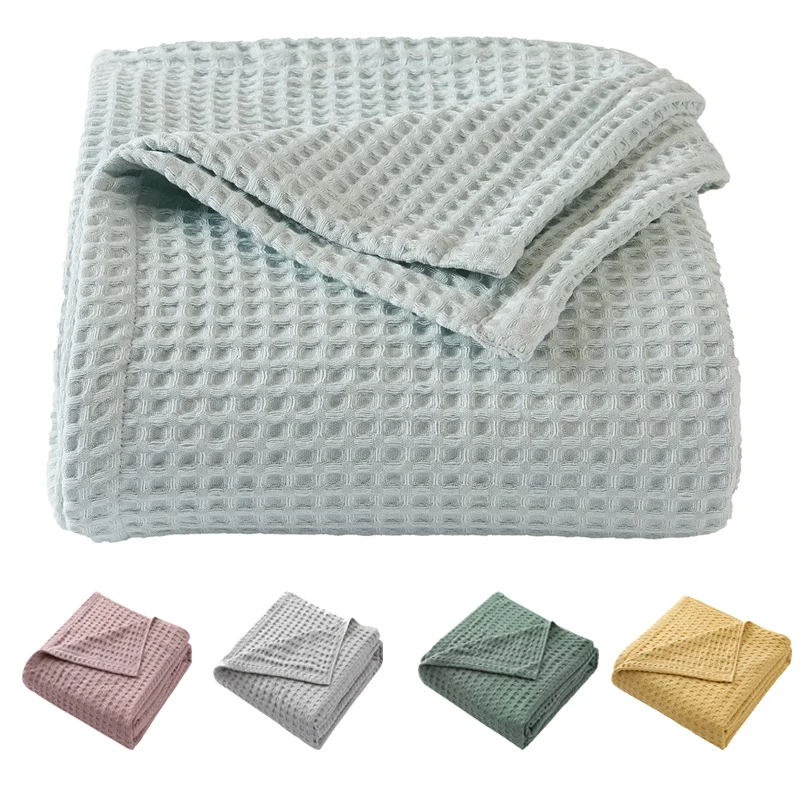 Premium Pure Cotton Waffle Wea - Cashmere Throw Blanket review and price