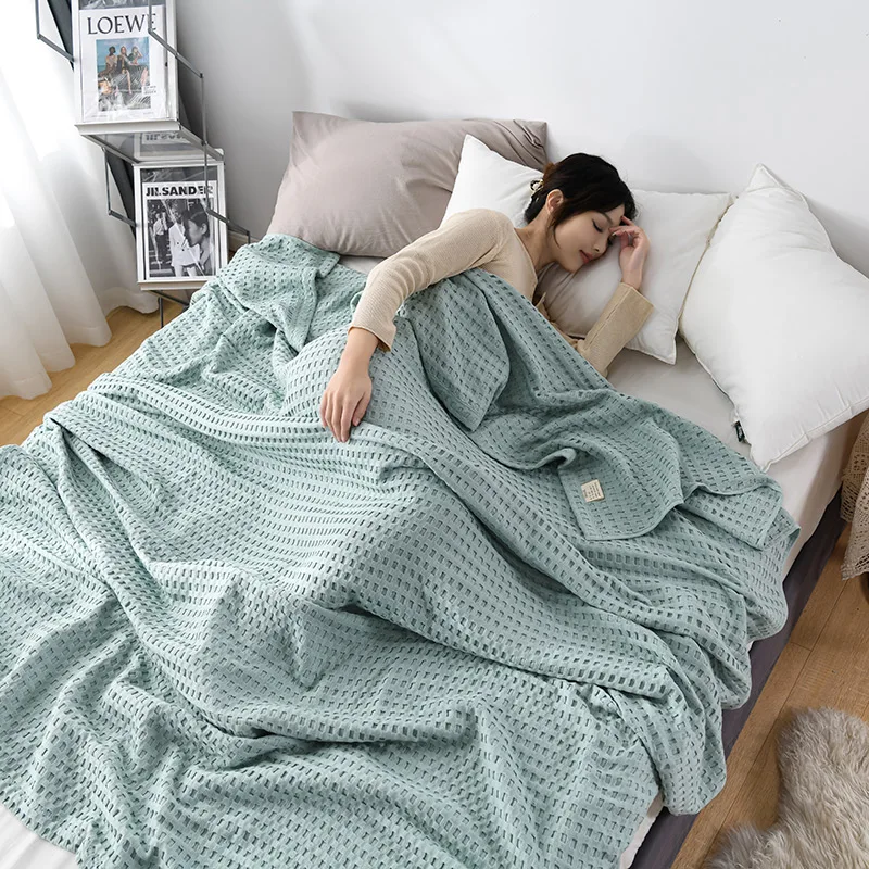 Premium Pure Cotton Waffle Wea - Cashmere Throw Blanket review and price