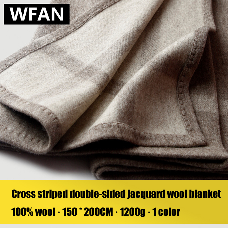 Cross Striped Double sided Jac - Cashmere Throw Blanket review and price