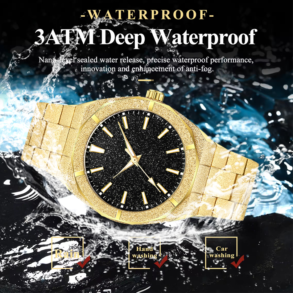 Golden Watch Stardust Brushed  - Luxury Lifestyle Gifts review and price