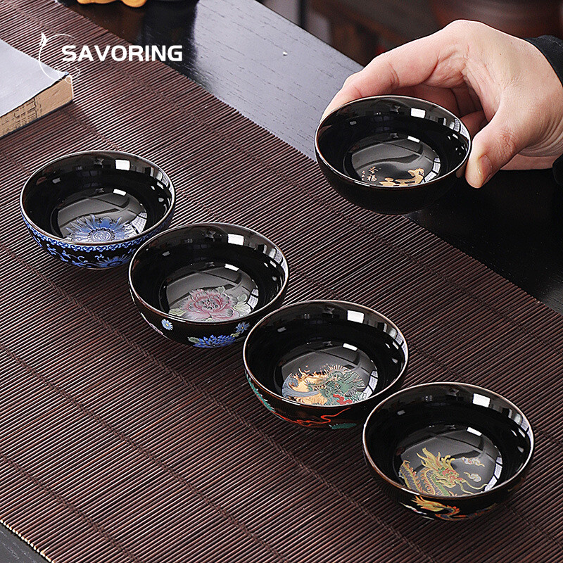 70ml Peony Dragon Phoenix Cera - Handmade Ceramic Mug review and price