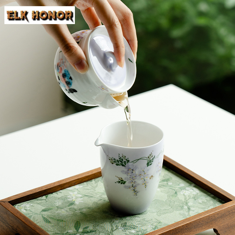 210ml Hand-painted Wisteria Fl - Handmade Ceramic Mug review and price
