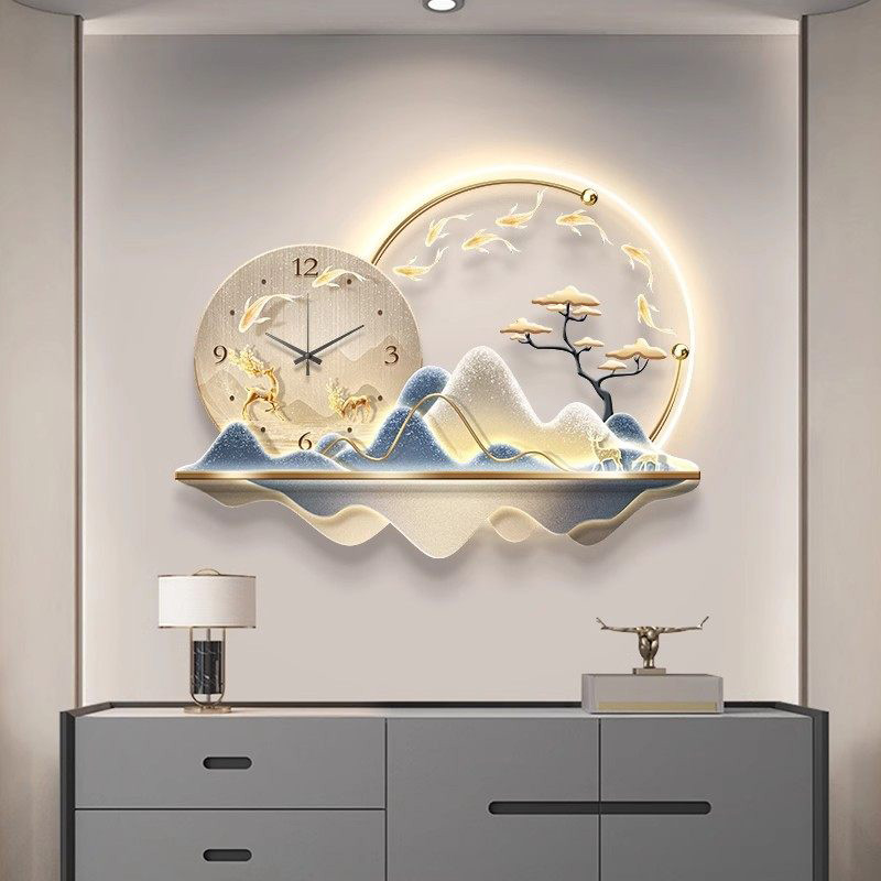 Art Mural Led Clock Wall Luxur - Luxury Lifestyle Aesthetic review and price