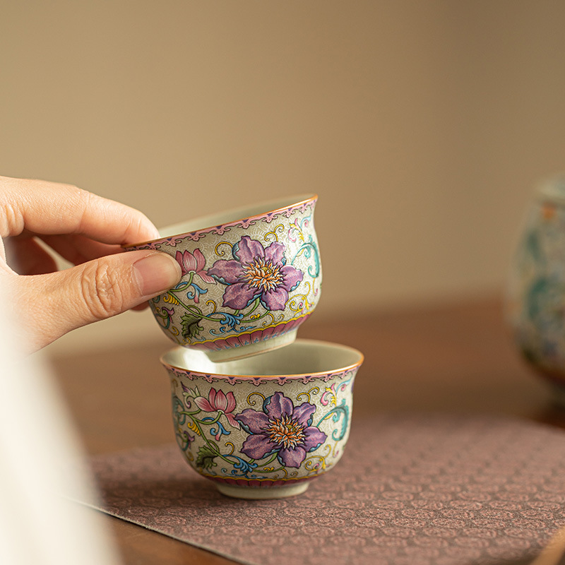 70ml Chinese Enamel Colored Pa - Handmade Ceramic Mug review and price