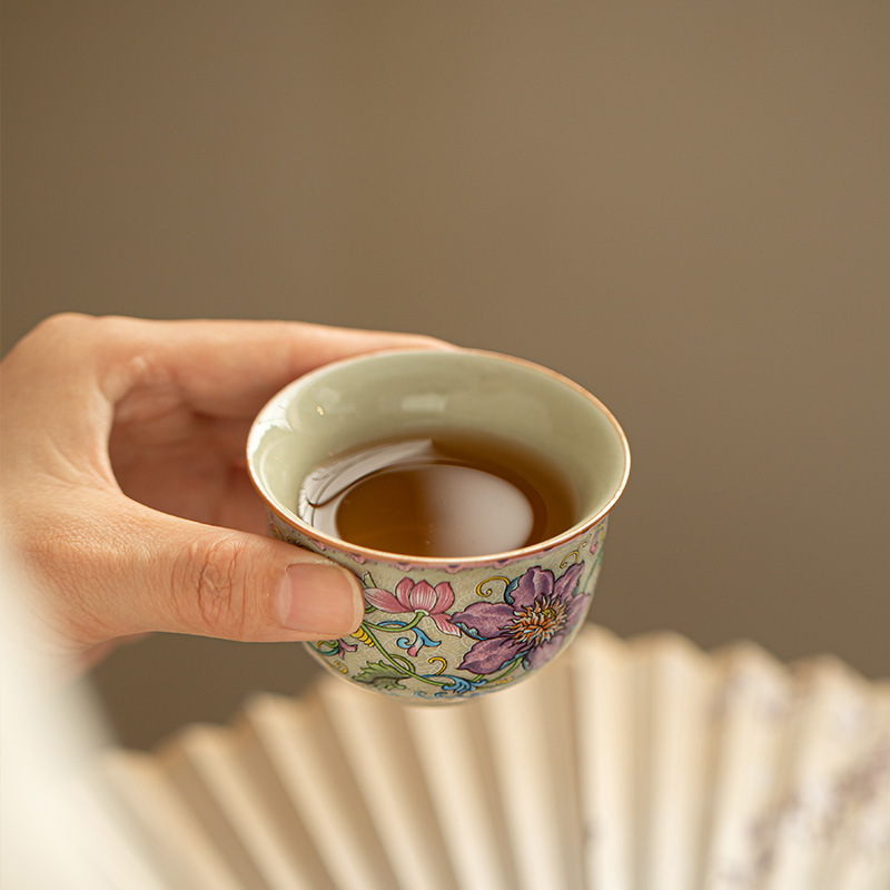 70ml Chinese Enamel Colored Pa - Handmade Ceramic Mug review and price