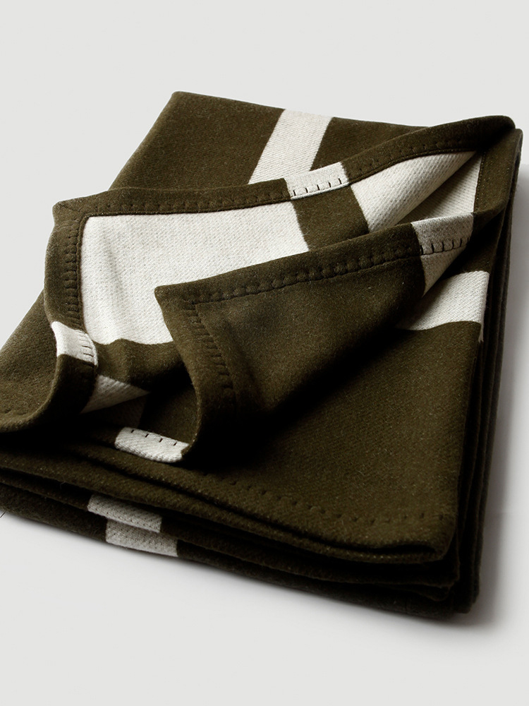 Cross striped double-sided jac - Cashmere Throw Blanket review and price