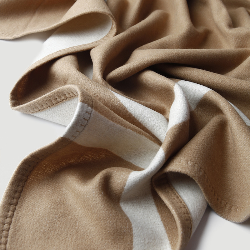 Cross striped double-sided jac - Cashmere Throw Blanket review and price