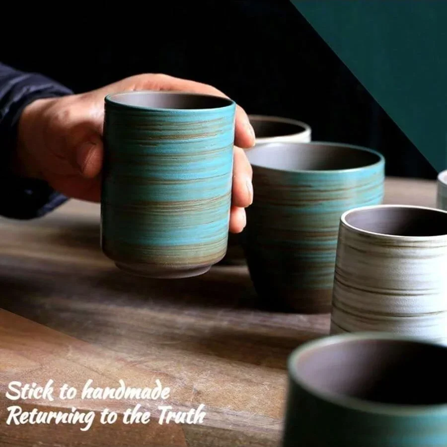 Hand-Painted Crackle Glaze Sto - Handmade Ceramic Mug review and price