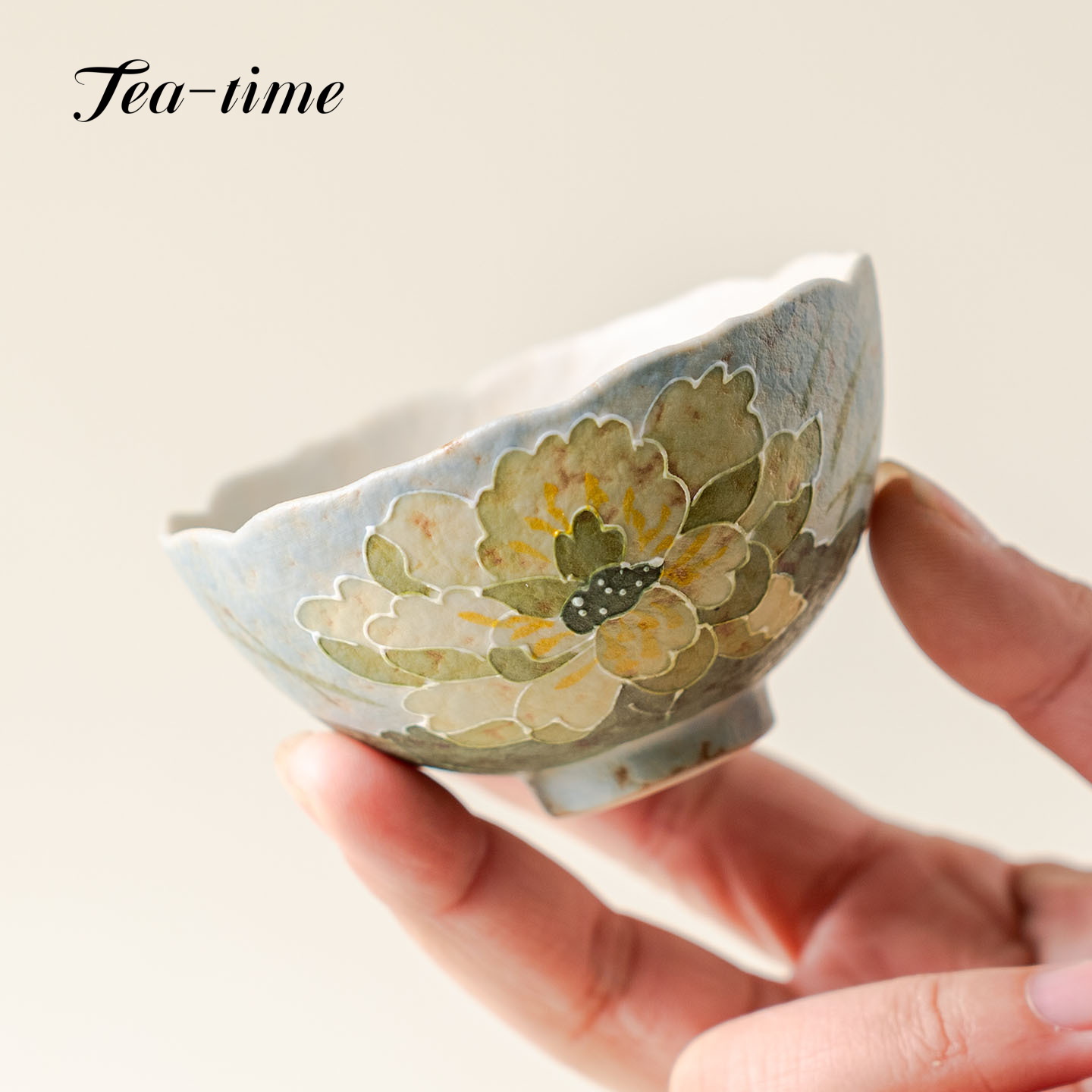 Green Lotus Tea Cup Caramel-Pa - Handmade Ceramic Mug review and price