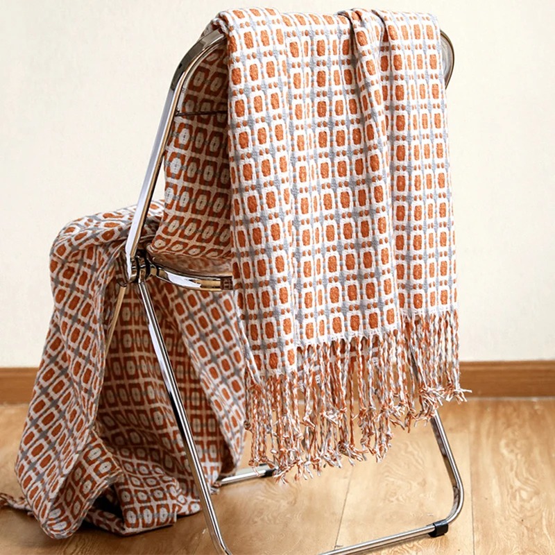 Nordic Knitted Blanket Travel  - Cashmere Throw Blanket review and price