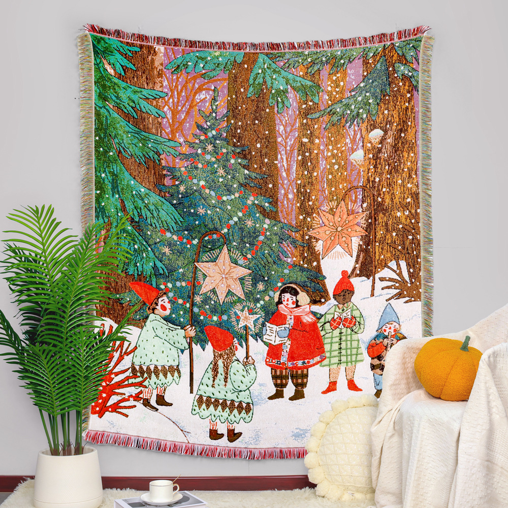 Christmas Tapestry Bohemian Bl - Cashmere Throw Blanket review and price
