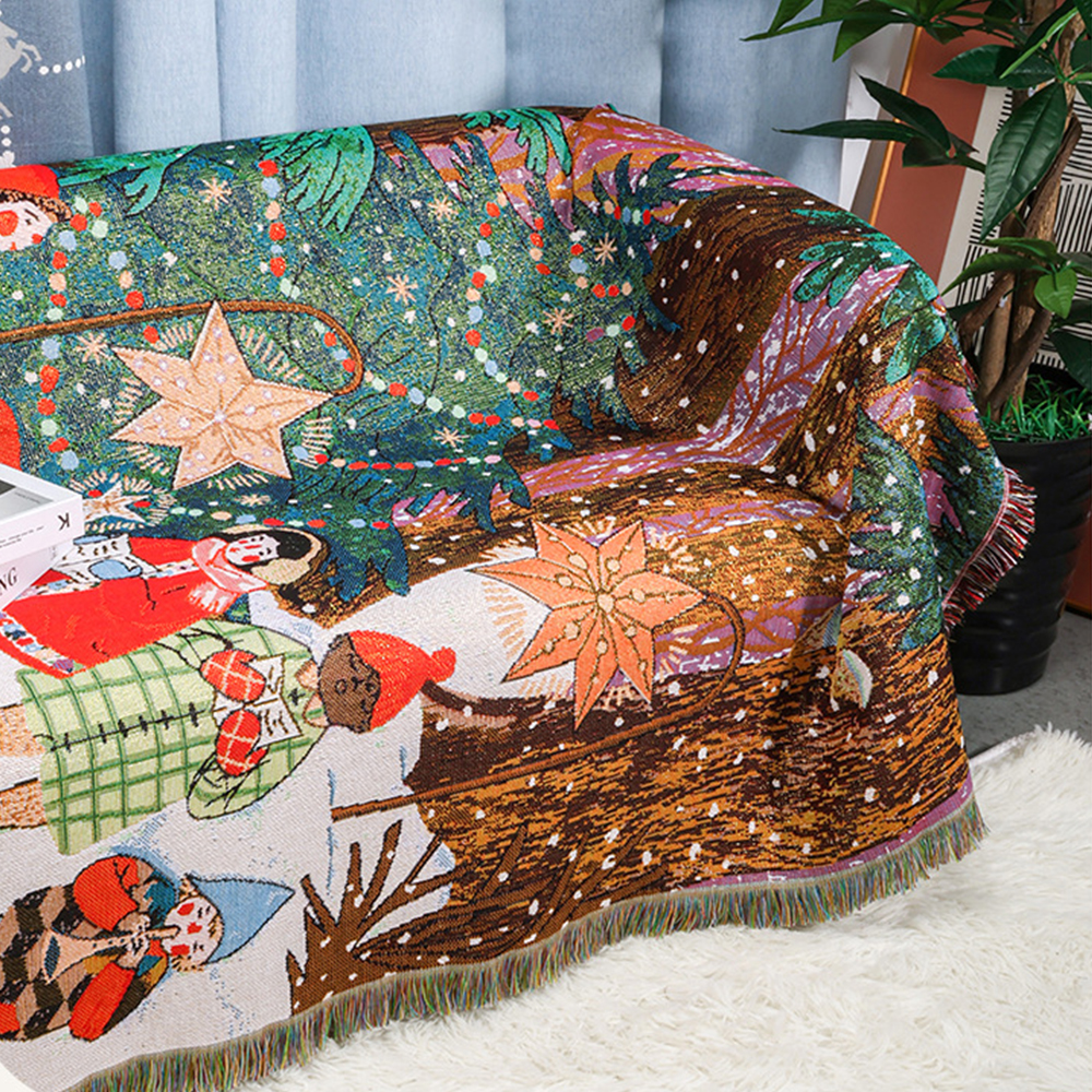 Christmas Tapestry Bohemian Bl - Cashmere Throw Blanket review and price
